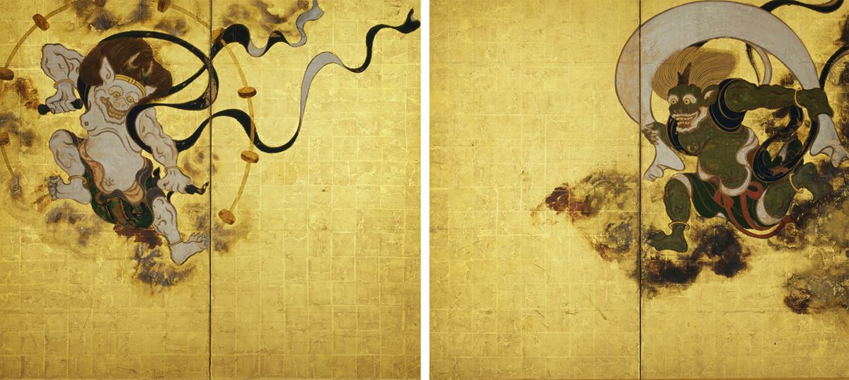 俵屋宗達《風神雷神図屏風》、雪舟《天橋立図》など、多様な文化が 