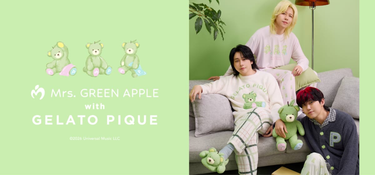 Mrs. GREEN APPLE、ジェラート ピケと初コラボ オリジナルキャラクター