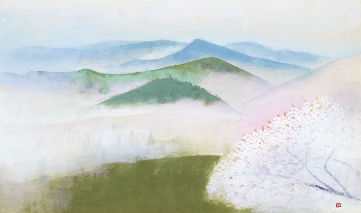 奥村土牛 《吉野》 1977(昭和 52)年 紙本・彩色 山種美術館
