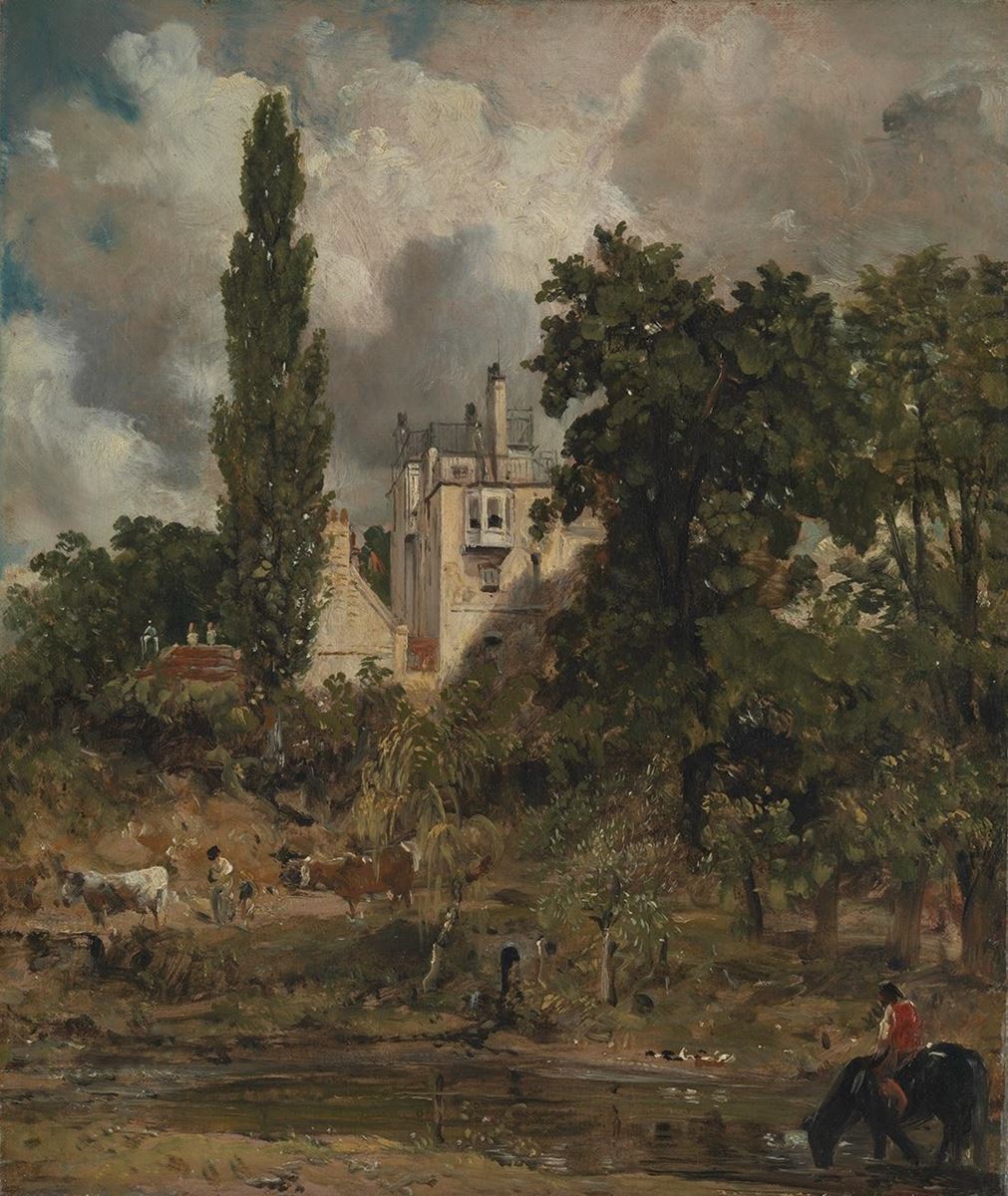 《ザ・グローヴの屋敷、ハムステッド》1821-22年頃、油彩／カンヴァス、35.6×30.2cm、テート美術館蔵 (C)Tate