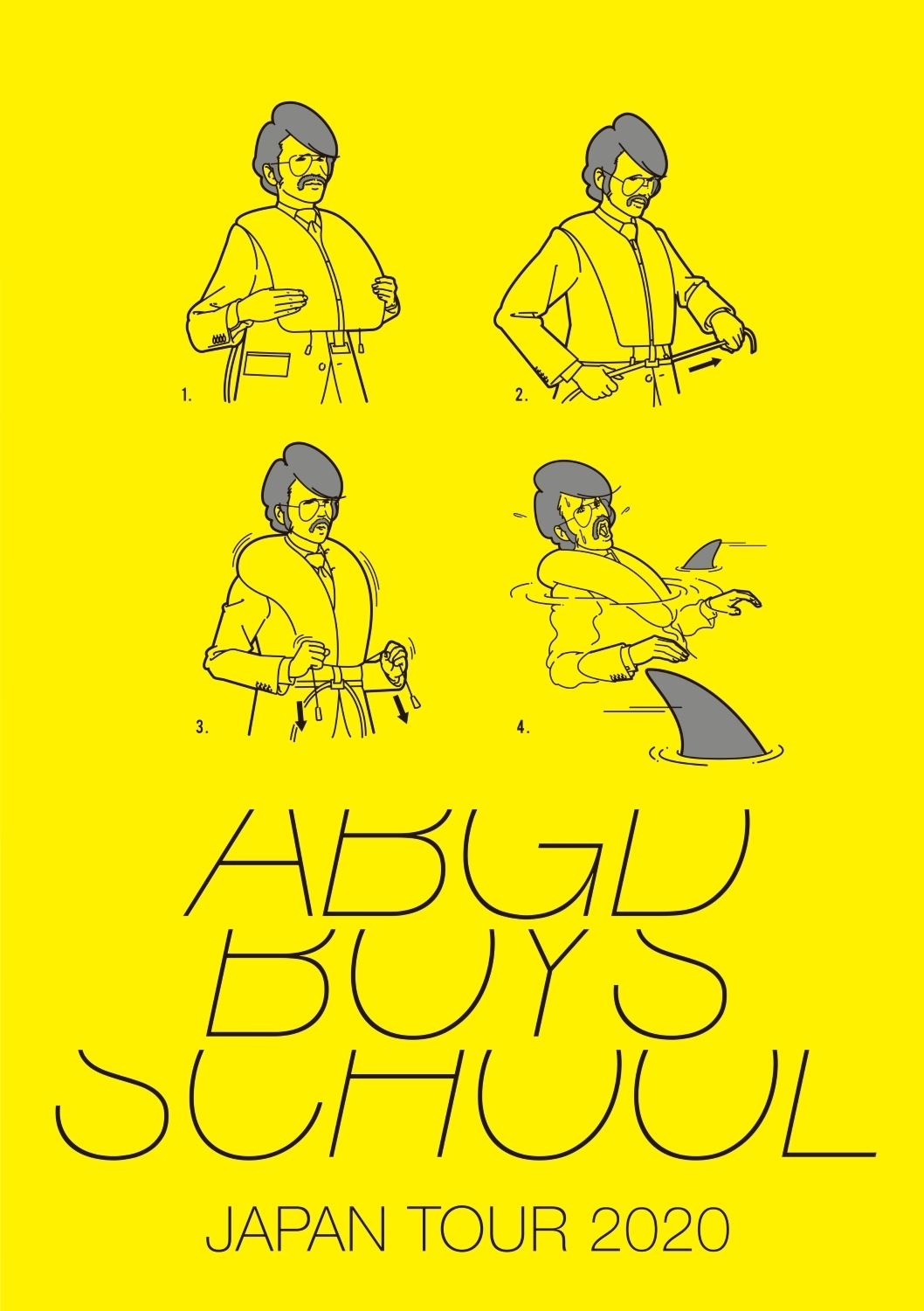 『abingdon boys school JAPAN TOUR 2020』DVD盤ジャケット
