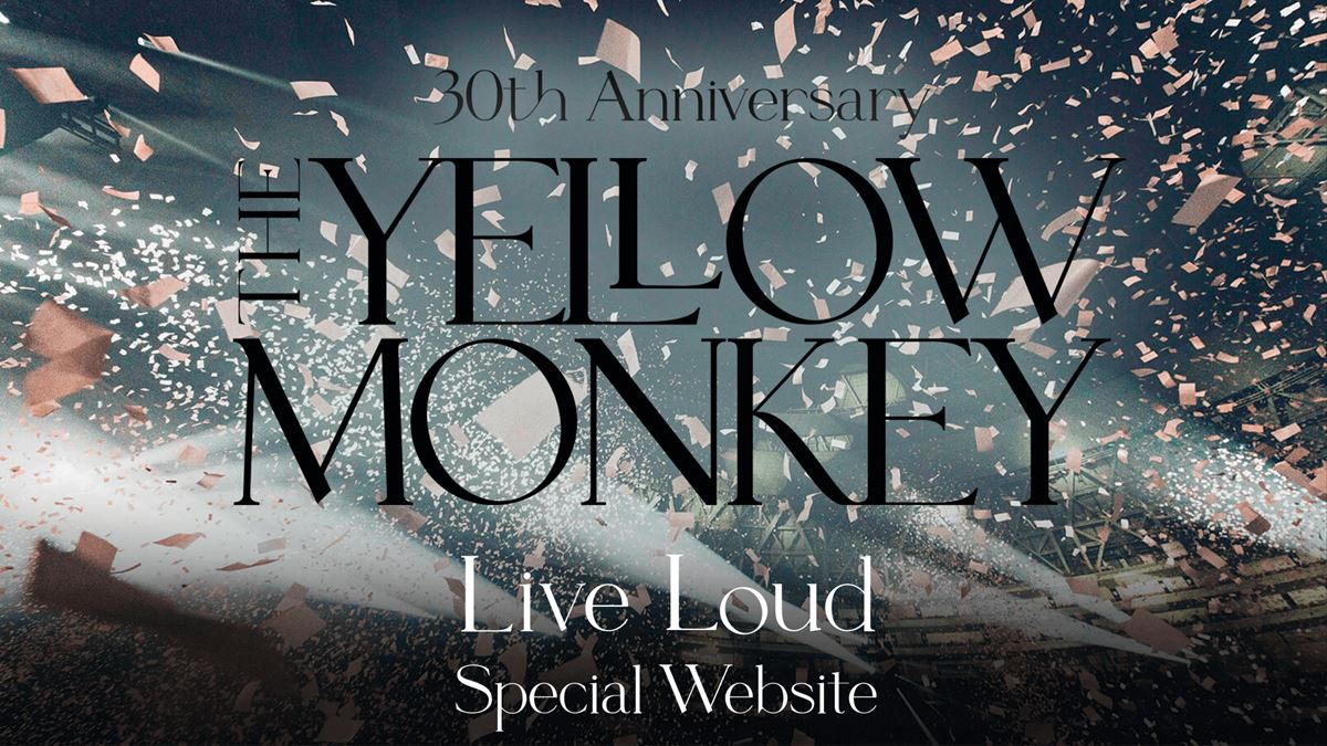 THE YELLOW MONKWY『Live Loud』特設サイトビジュアル