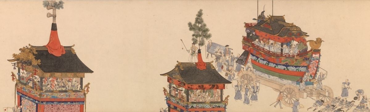 横山華山《祇園祭礼図巻》上巻部分　天保6-8（1835-37）年　個人蔵
