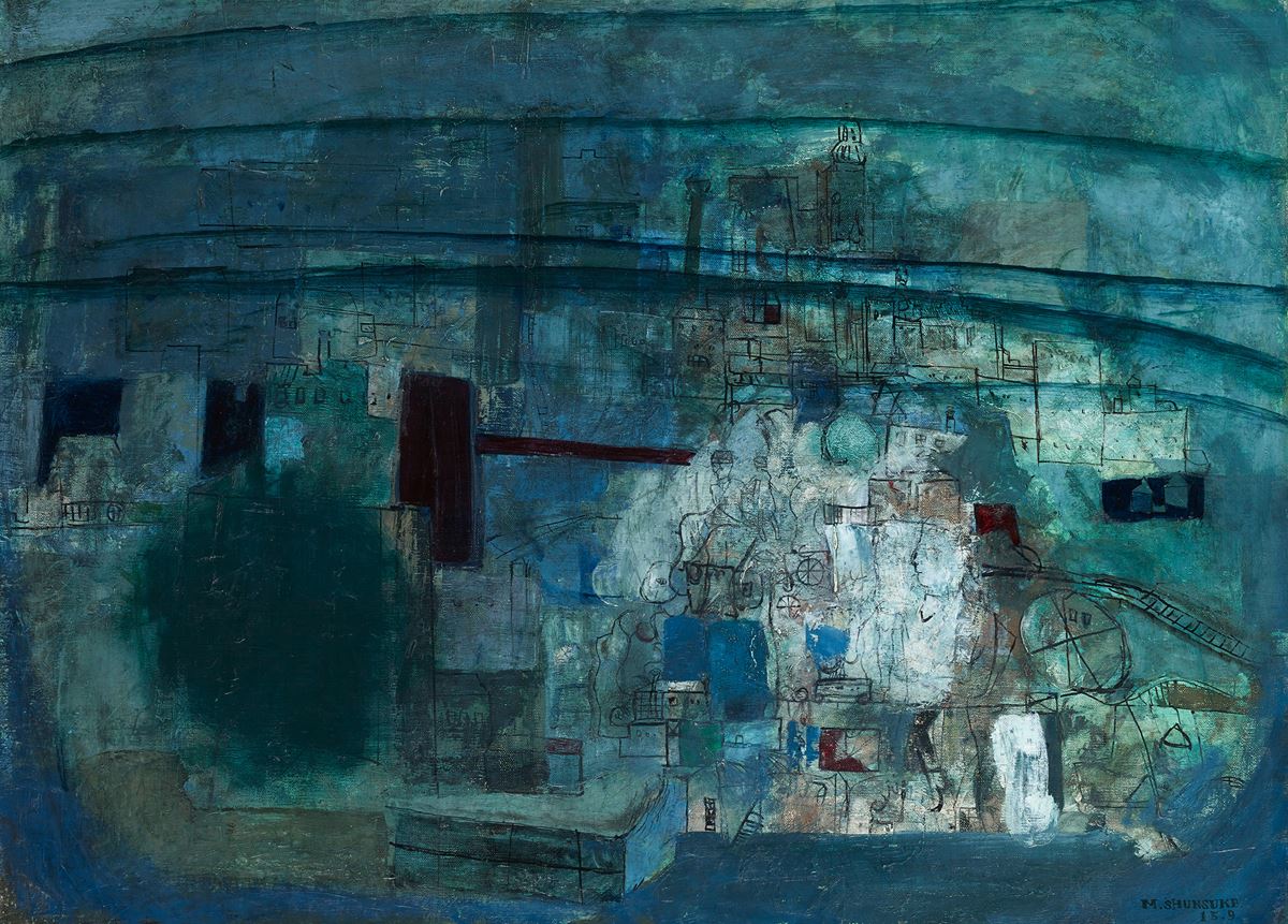 松本竣介《街》 1940年（昭和15）油彩／カンヴァス 53.0 x 73.0 cm