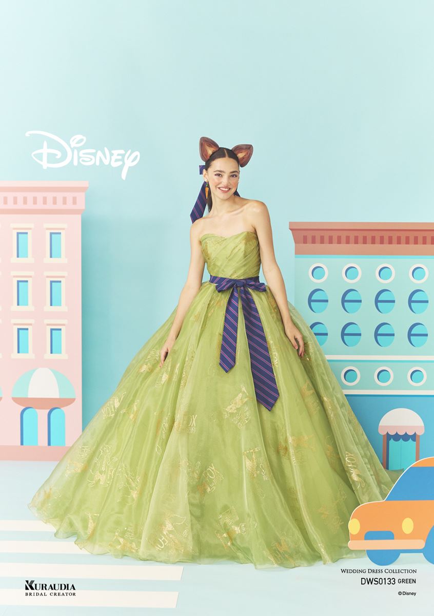 ウェディングドレス クラウディア 未使用 クラウディア×ディズニープリンセス2025新作！ベルをイメージした上品