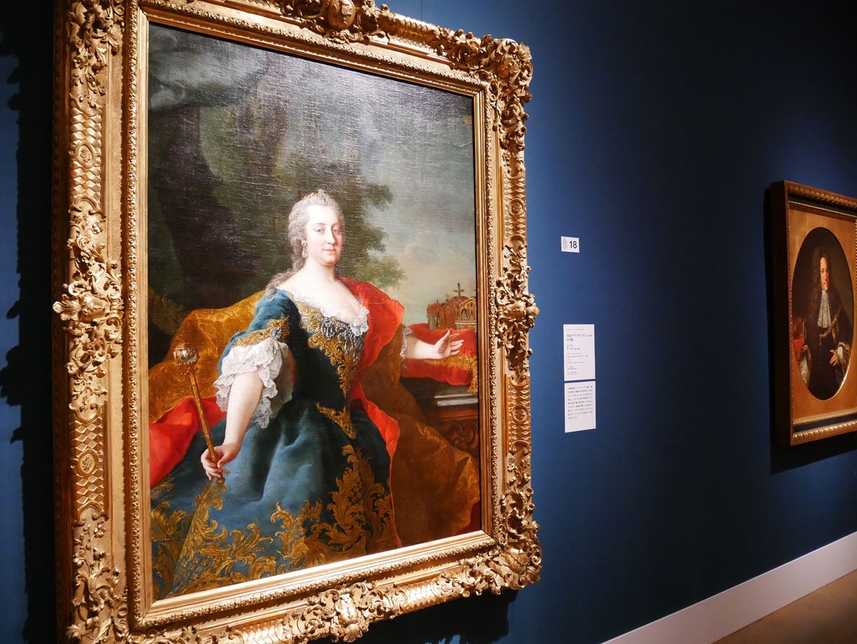 マルティン・ファン・メイテンス（子）《皇妃マリア・テレジア（1717-1780）の肖像 》1745-50年頃　ウィーン美術史美術館、絵画館
