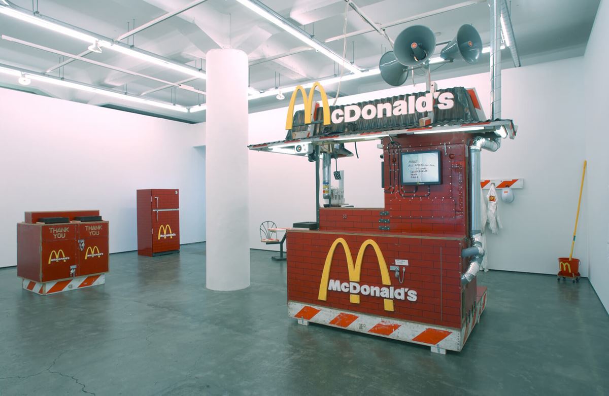 Installation view from “McDonald’s” at Tomio Koyama Gallery, Tokyo, 2005  ©Tom Sachs, Courtesy of Tomio Koyama Gallery