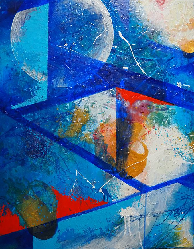 橋本絵里奈　「収納　隔-1」　91.0×72.7cm