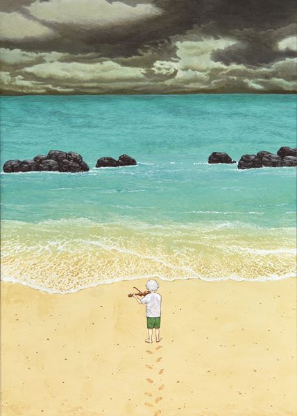 浜辺のアインシュタイン』大友克洋によるイラストの原画展示＆グッズ
