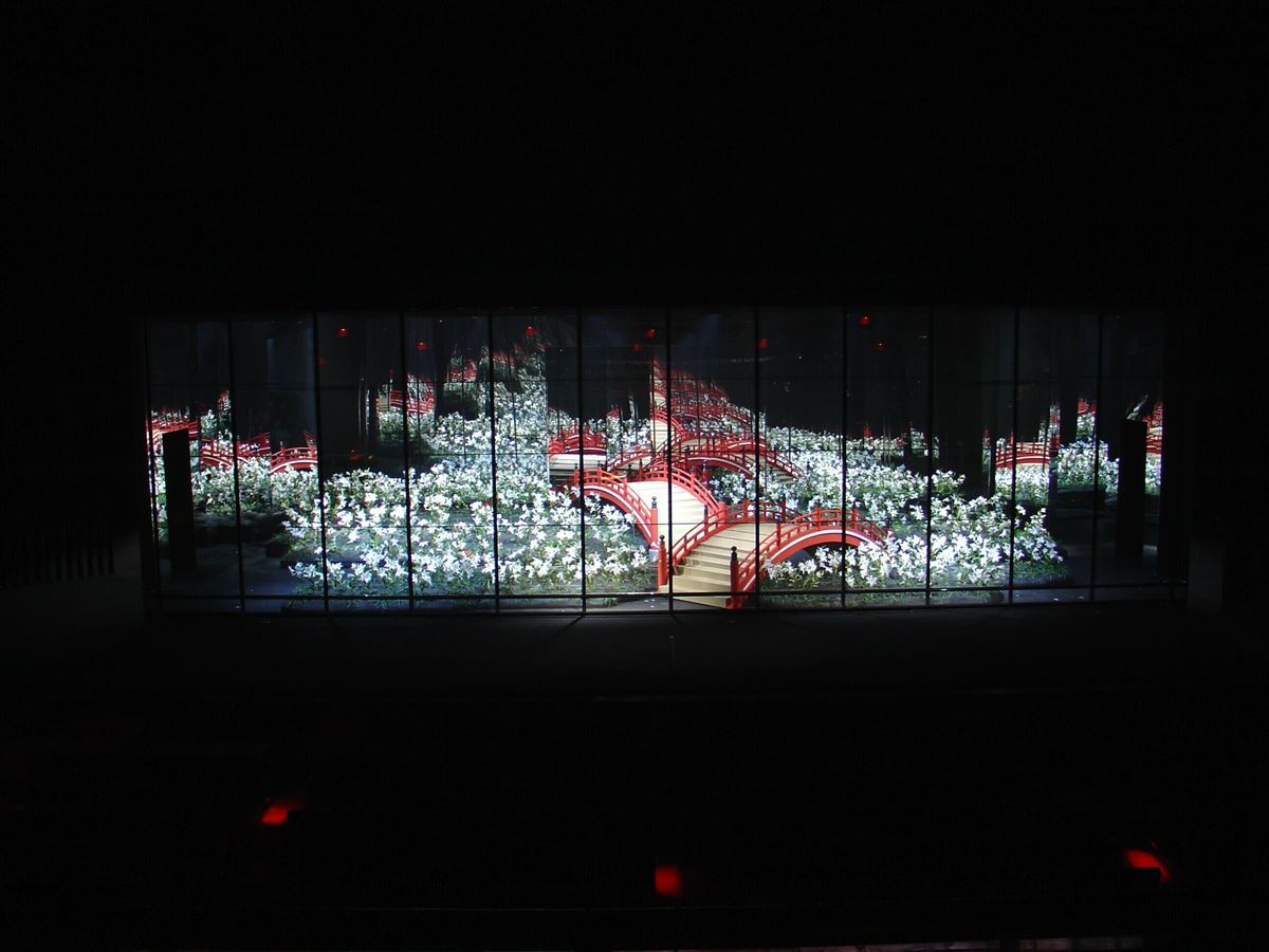 『NINAGAWA十二夜』2005年初演時の舞台美術（歌舞伎座）　提供：金井大道具（株）