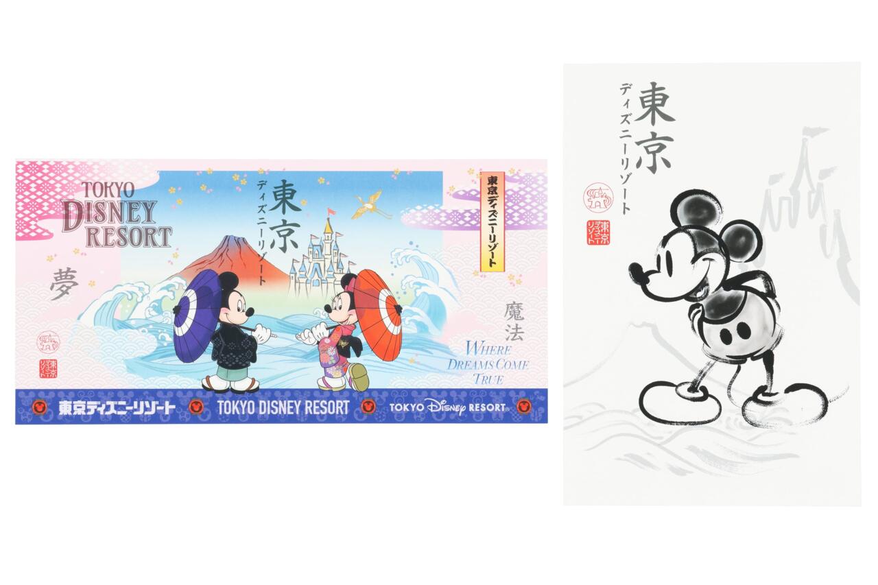 ディズニー】和装ミッキー＆ミニーの新グッズ登場！浮世絵風＆水墨画風