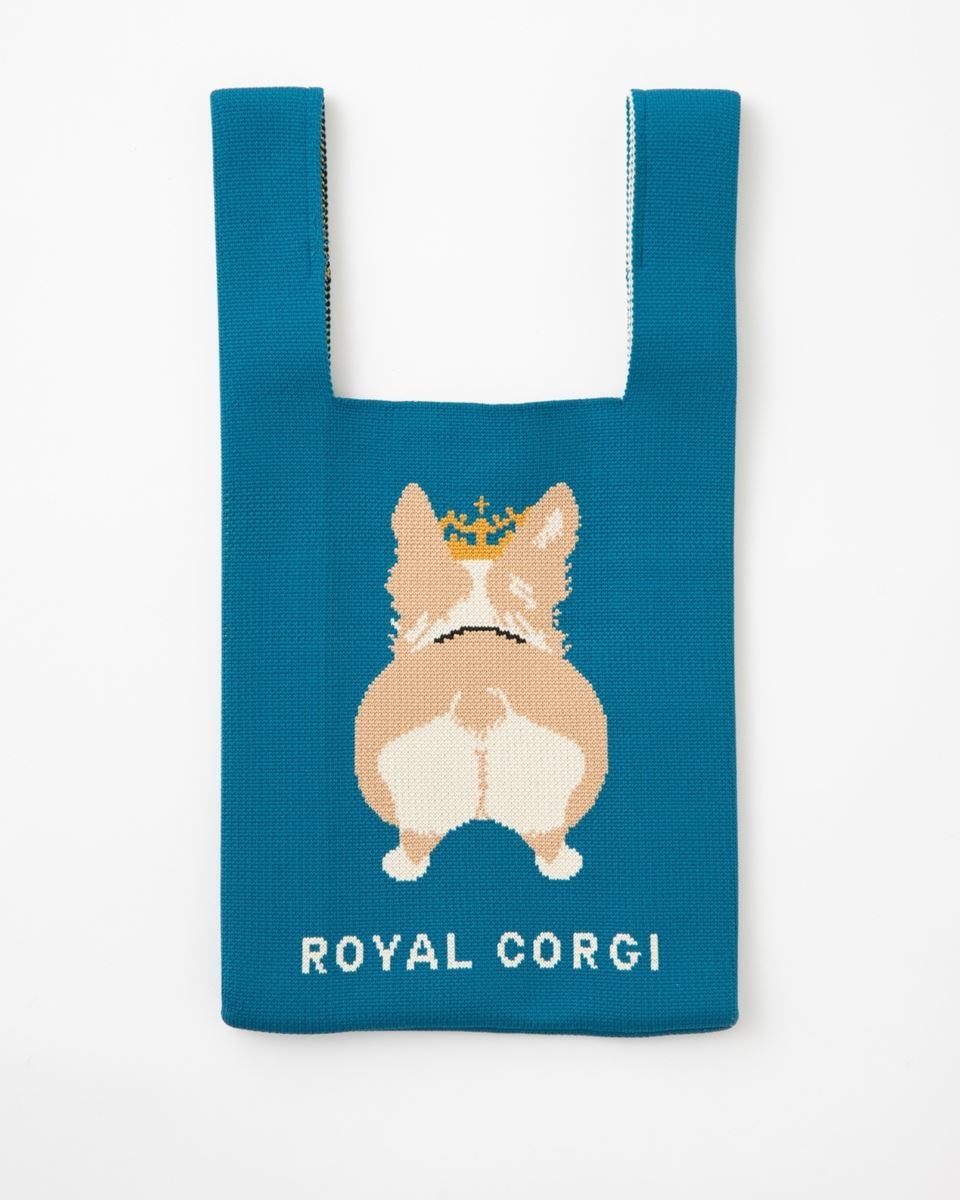 エリザベス女王も愛したコーギーがバッグに！ Jubileeの「ニットトート