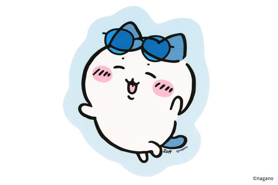 ちいかわ　Zoffコラボ　ハチワレモデル(度無し) ちいかわ×Zoff】コラボ第3弾は全17種！ハチワレの“ほめられリボン”など