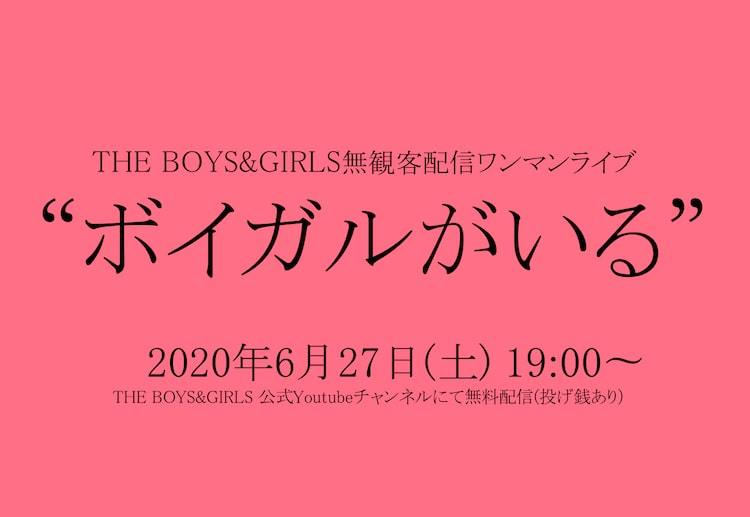 THE BOYS&GIRLS配信ワンマンライブ「ボイガルがいる」告知バナー