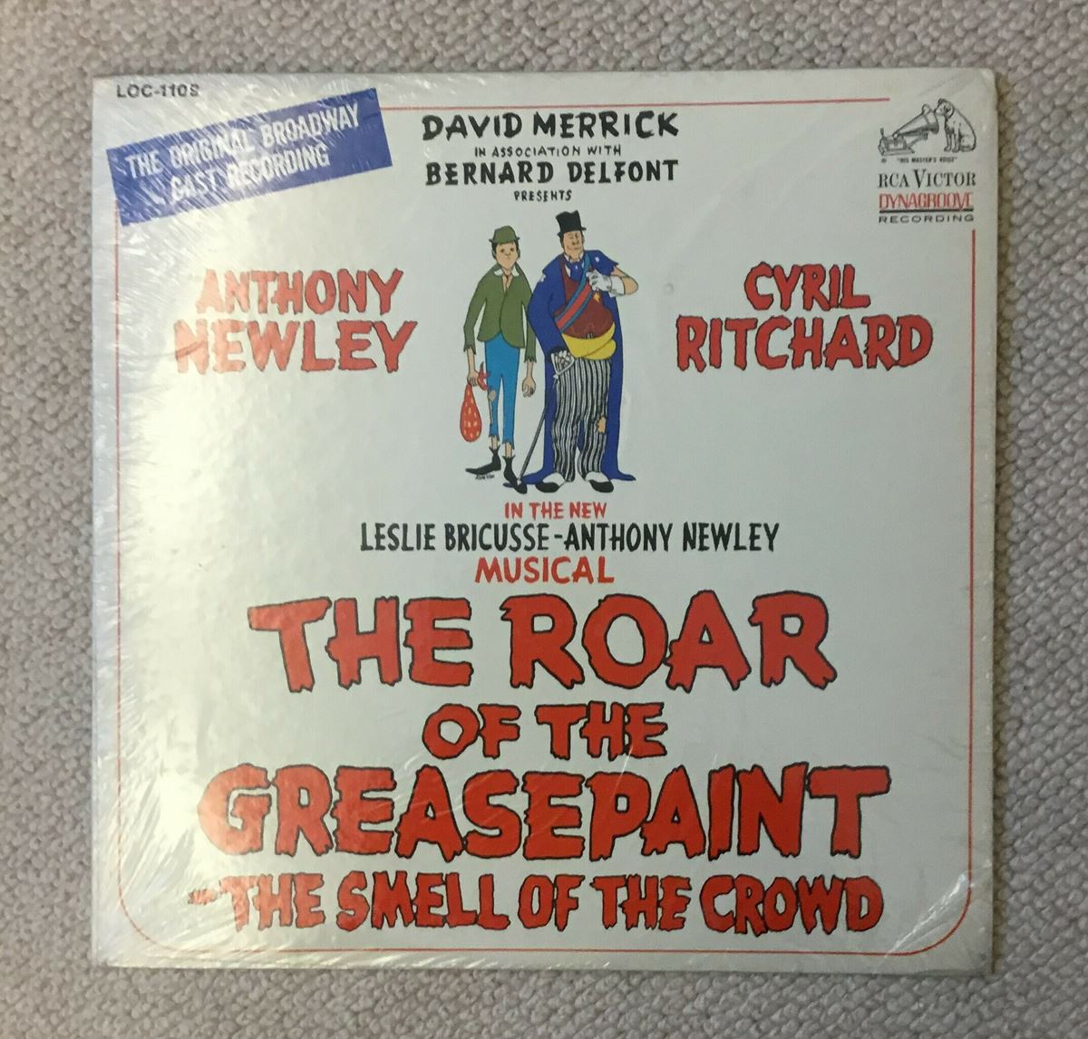 1965年開幕のブロードウエイ・ミュージカル『ドーランの叫び−観客の匂い』の オリジナル・キャスト版。バーブラの取り上げた「フー・キャン・アイ・ターン・トゥ」 はこのミュージカルの中の主題曲です。　※著者コレクションより