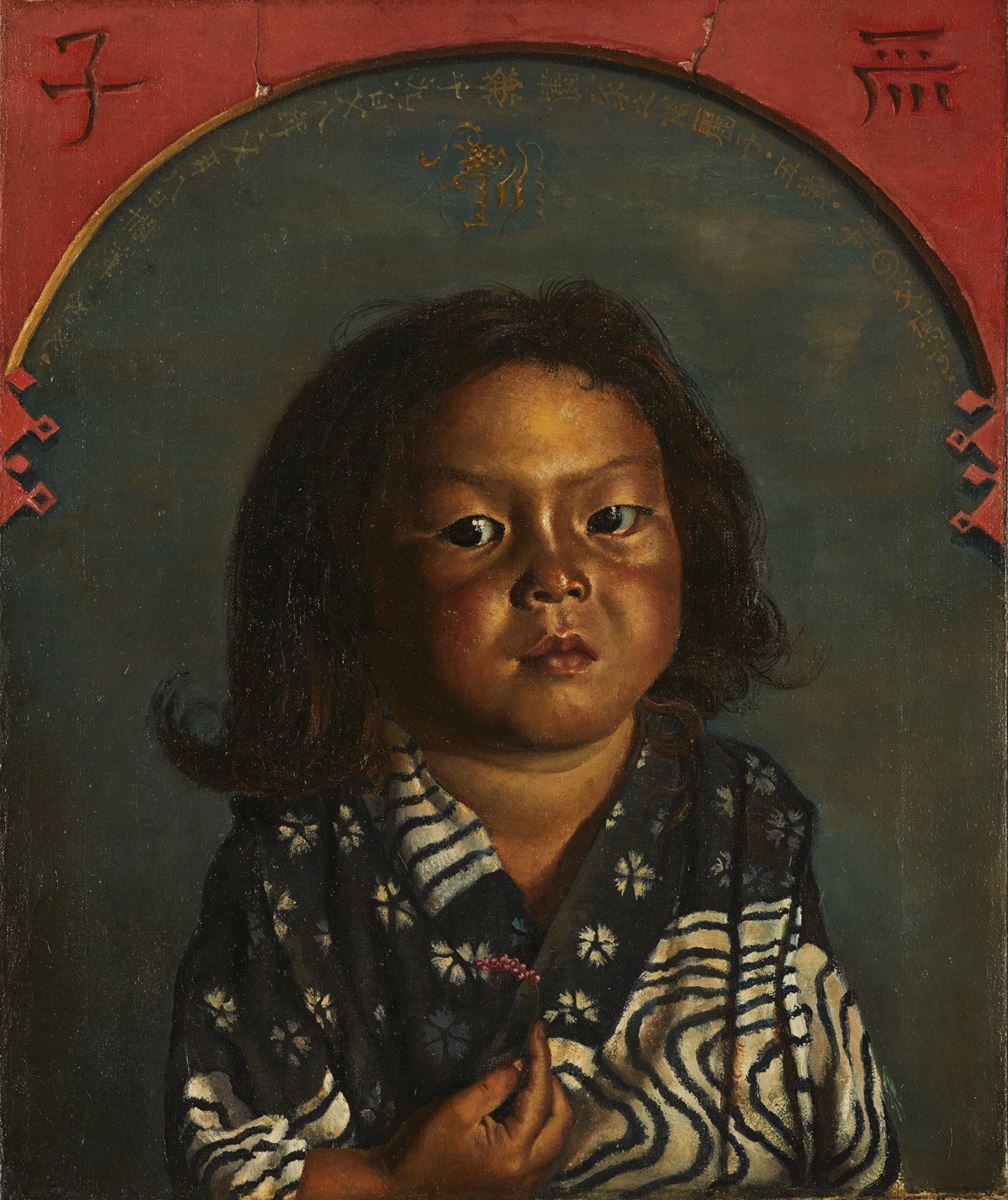 《麗子肖像（麗子五歳之像）》1918年10月8日、油彩／麻布、東京国立近代美術館蔵