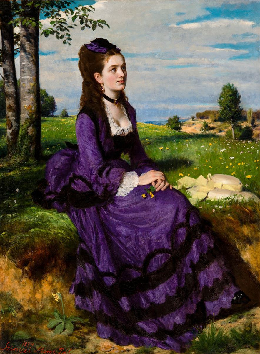 シニェイ・メルシェ・パール《紫のドレスの婦人》1874年　ブダペスト、ハンガリー・ナショナル・ギャラリー　© Museum of Fine Arts, Budapest – Hungarian National Gallery, 2019