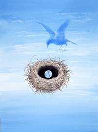 《Blue sky 鳥の巣－生命のはじまり》1998～2000年