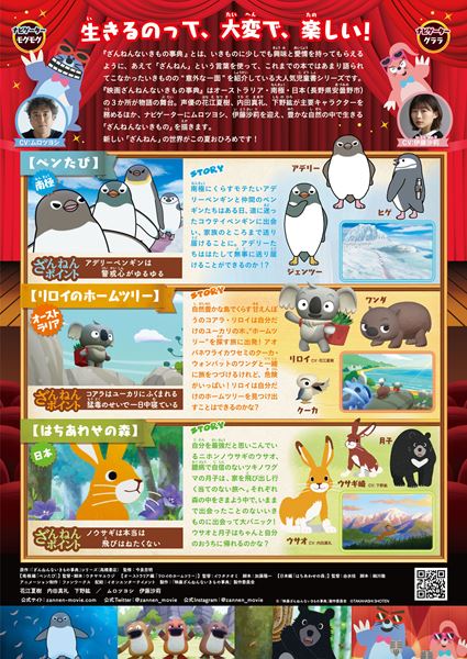 (C)2022「映画ざんねんないきもの事典」製作委員会 (C)TAKAHASHI SHOTEN