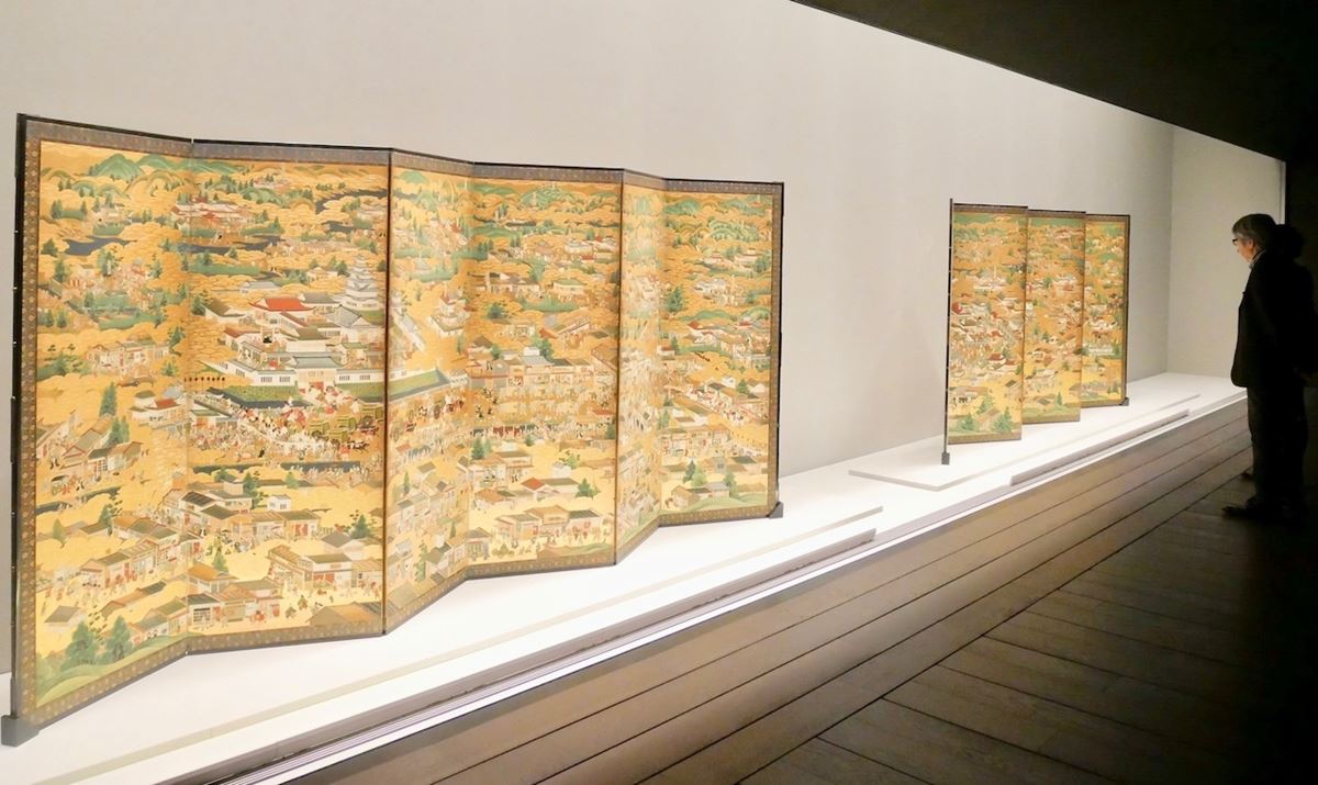 第2部「アートをさぐる・聖俗」　《洛中洛外図屏風》江戸時代・17世紀