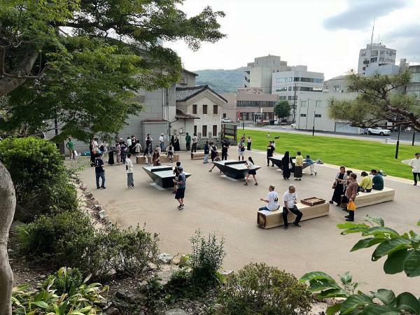 ジャコモ・ザッガネリ《津山ピンポン広場》（2024） Photo：Giacomo Zaganelli