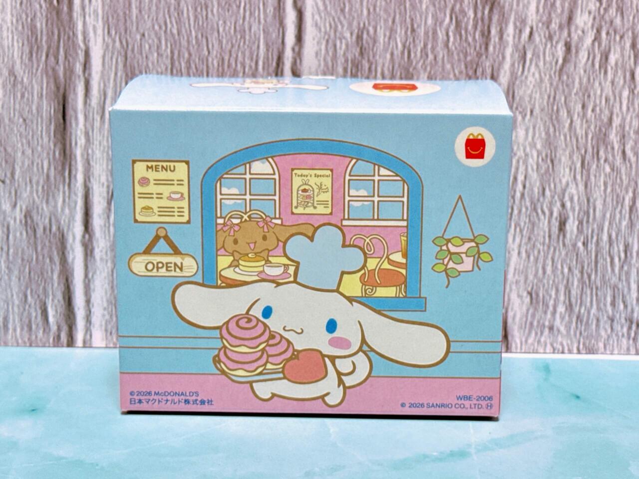 ハッピーセット実物レビュー】「シナモロール第2弾グッズ」開けてみた