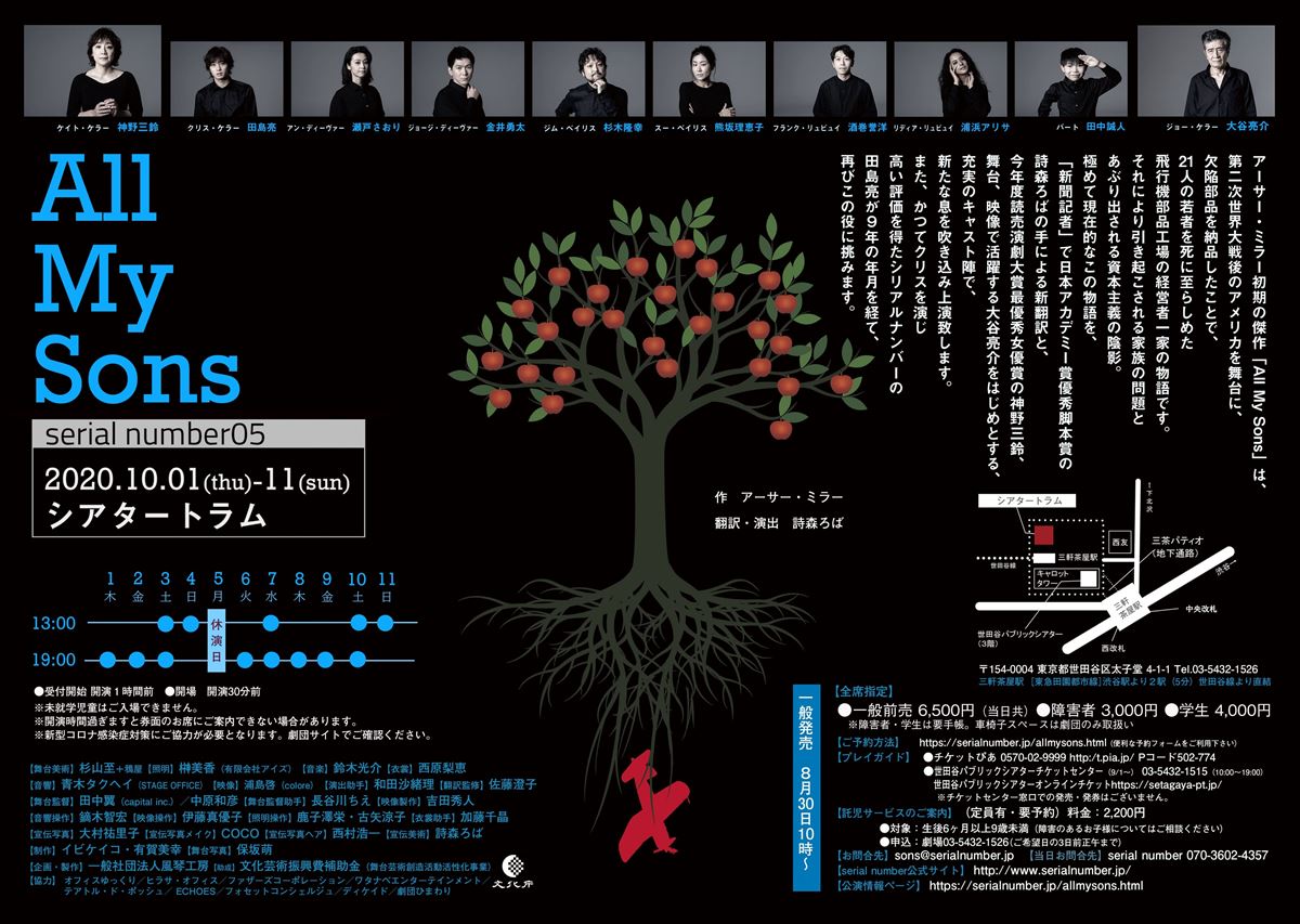 serial number『All My Sons』チラシ（裏）