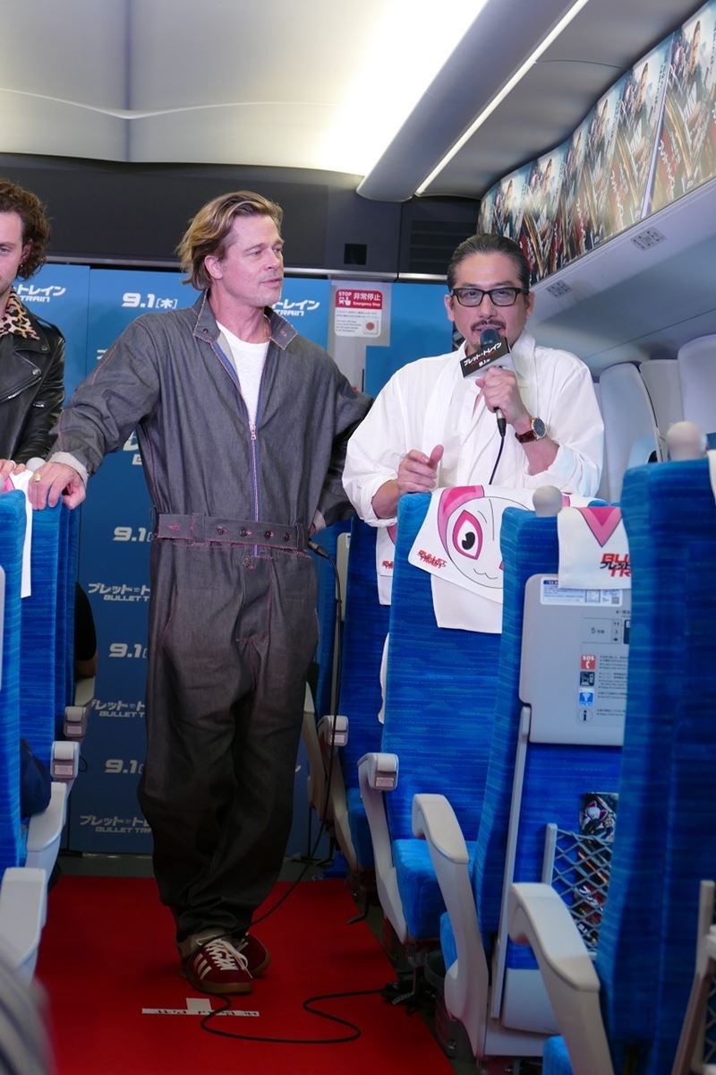 3年ぶり来日のブラット・ピット、史上初“新幹線でレカペ”＆京都で初舞台挨拶 の画像・写真 ぴあ映画