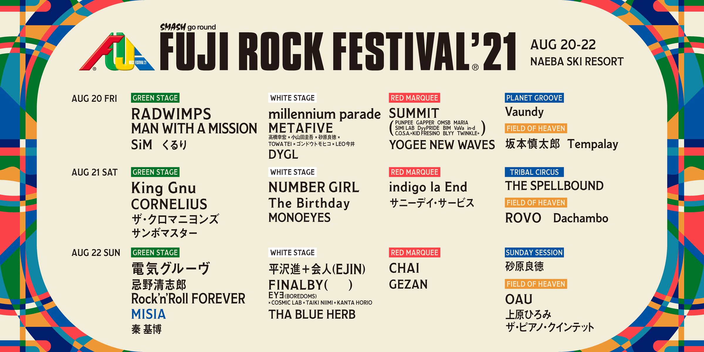 FUJI ROCK FESTIVAL ‘21