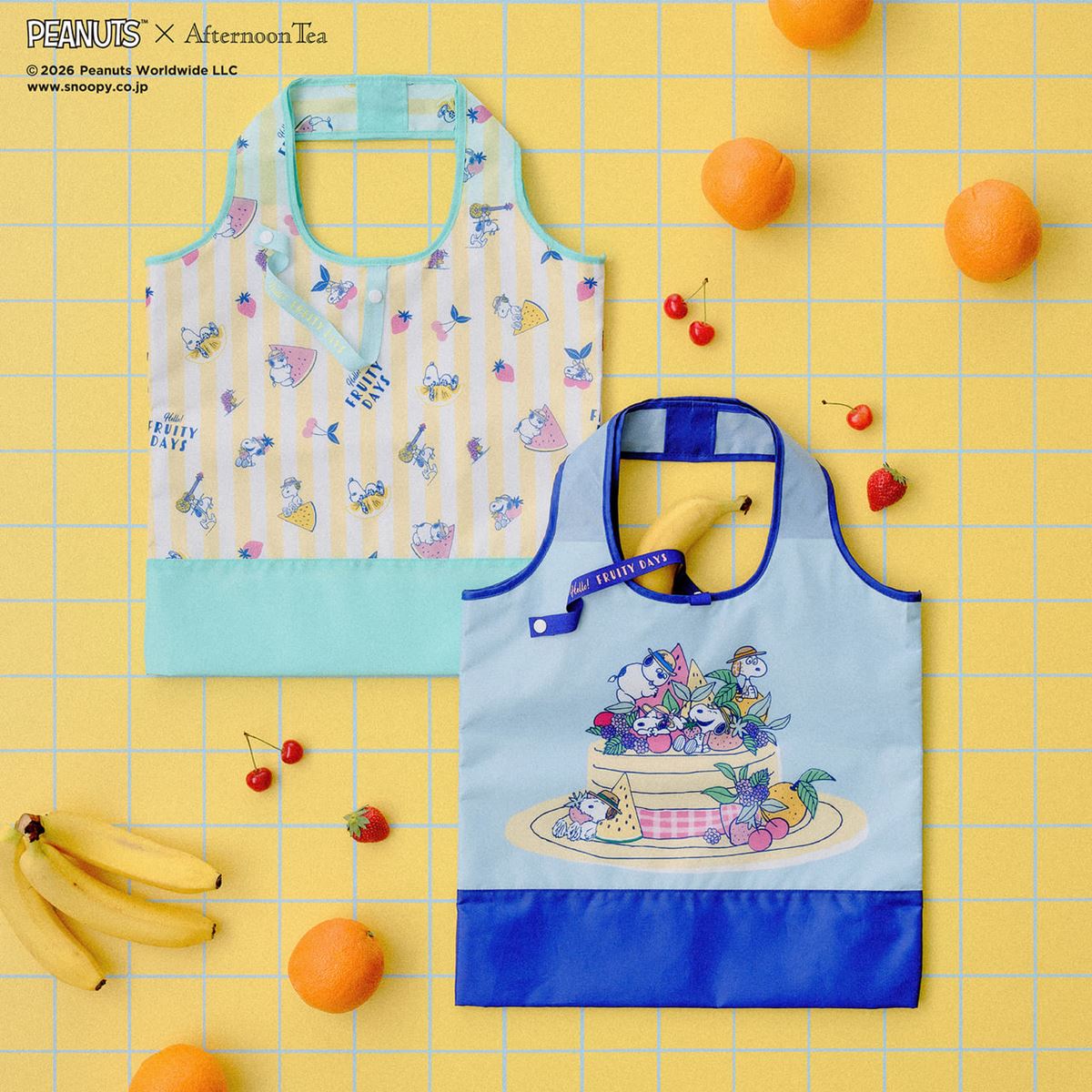 スヌーピー】Afternoon Teaと夏コラボ！ ロゴバッグや保冷バッグなど