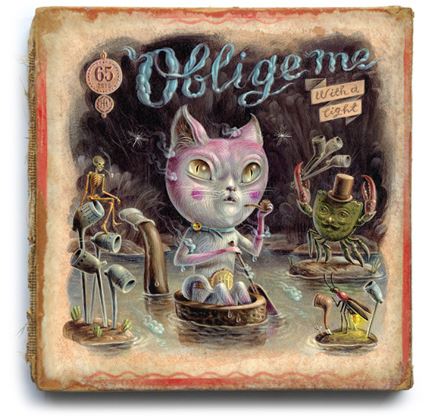 “OBLIGE ME” 2016, acrylic on book（参考画像）