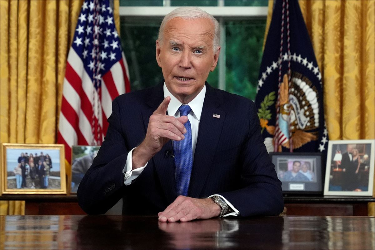 ネバってはいたものの、7月24日についに米大統領選からの撤退を表明したバイデン大統領 Photo：AFLO