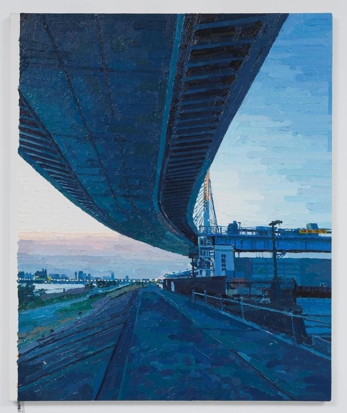 《Tokyo (Metropolitan Expressway)》2019年、キャンバスに油彩、72.7 x 60.6 x 2cm