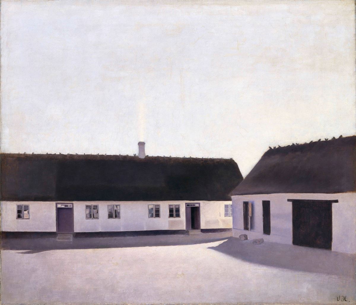 ヴィルヘルム・ハマスホイ《農場の家屋、レスネス》1900年　デーヴィズ・コレクション蔵　The David Collection, Copenhagen
