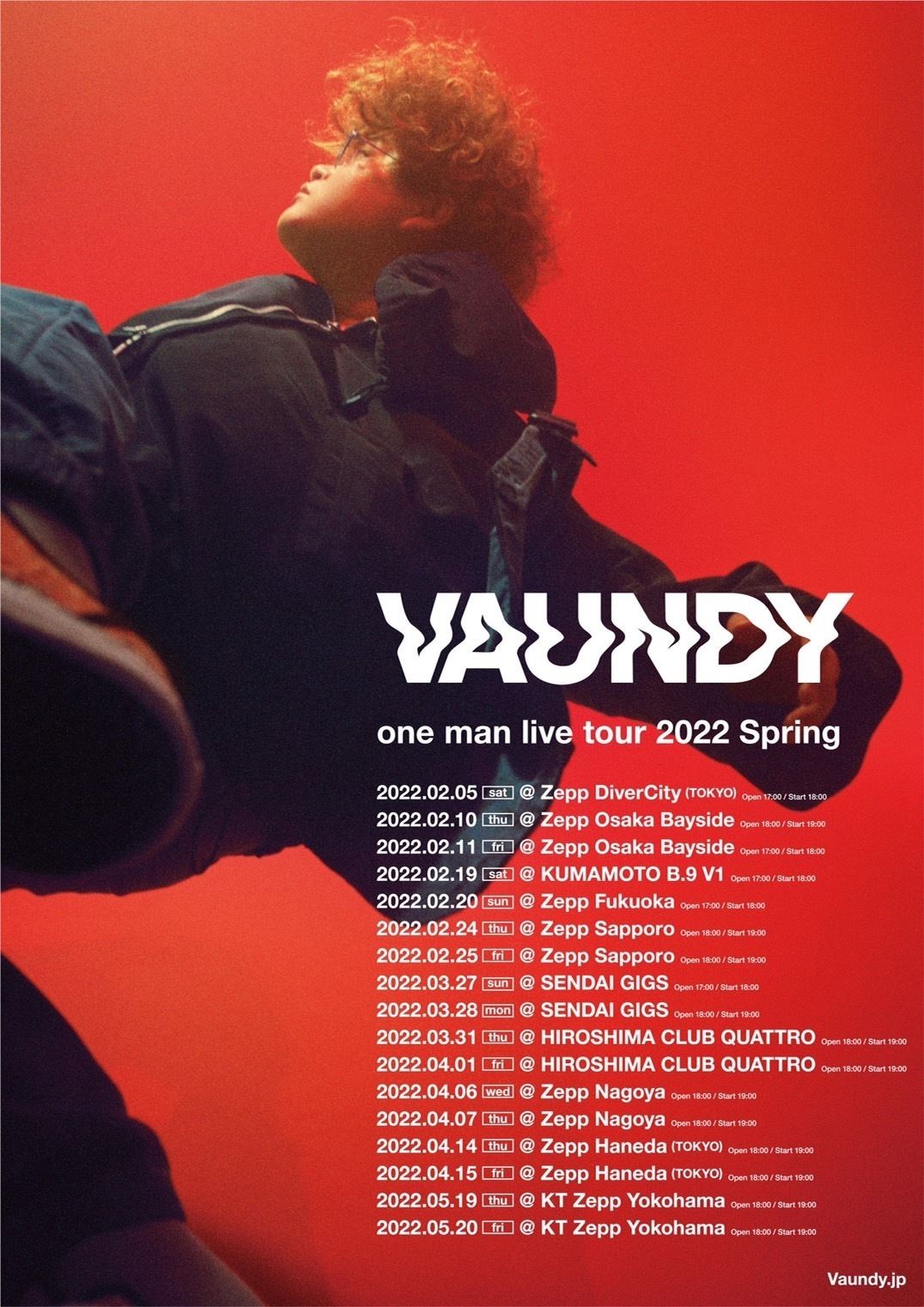 『one man live tour 2022 Spring』ツアービジュアル