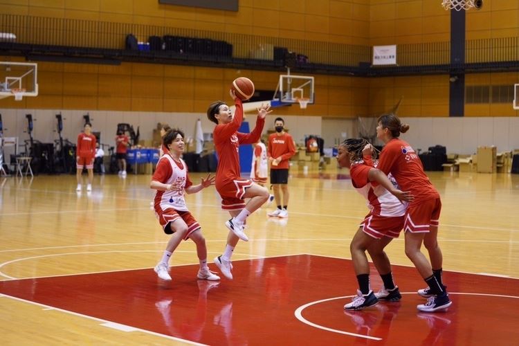 第9次強化合宿を行うバスケットボール女子日本代表の面々 (C)JBA