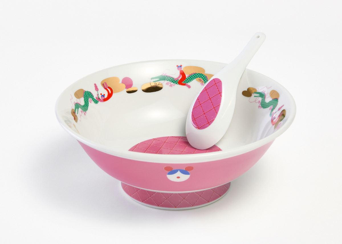 【新品未使用】ヒグチユウコ　ラーメンどんぶり　ラーメンどんぶり展　コラボ 新品未使用 ヒグチユウコ ギュスどん 美濃焼 ラーメンどんぶり展