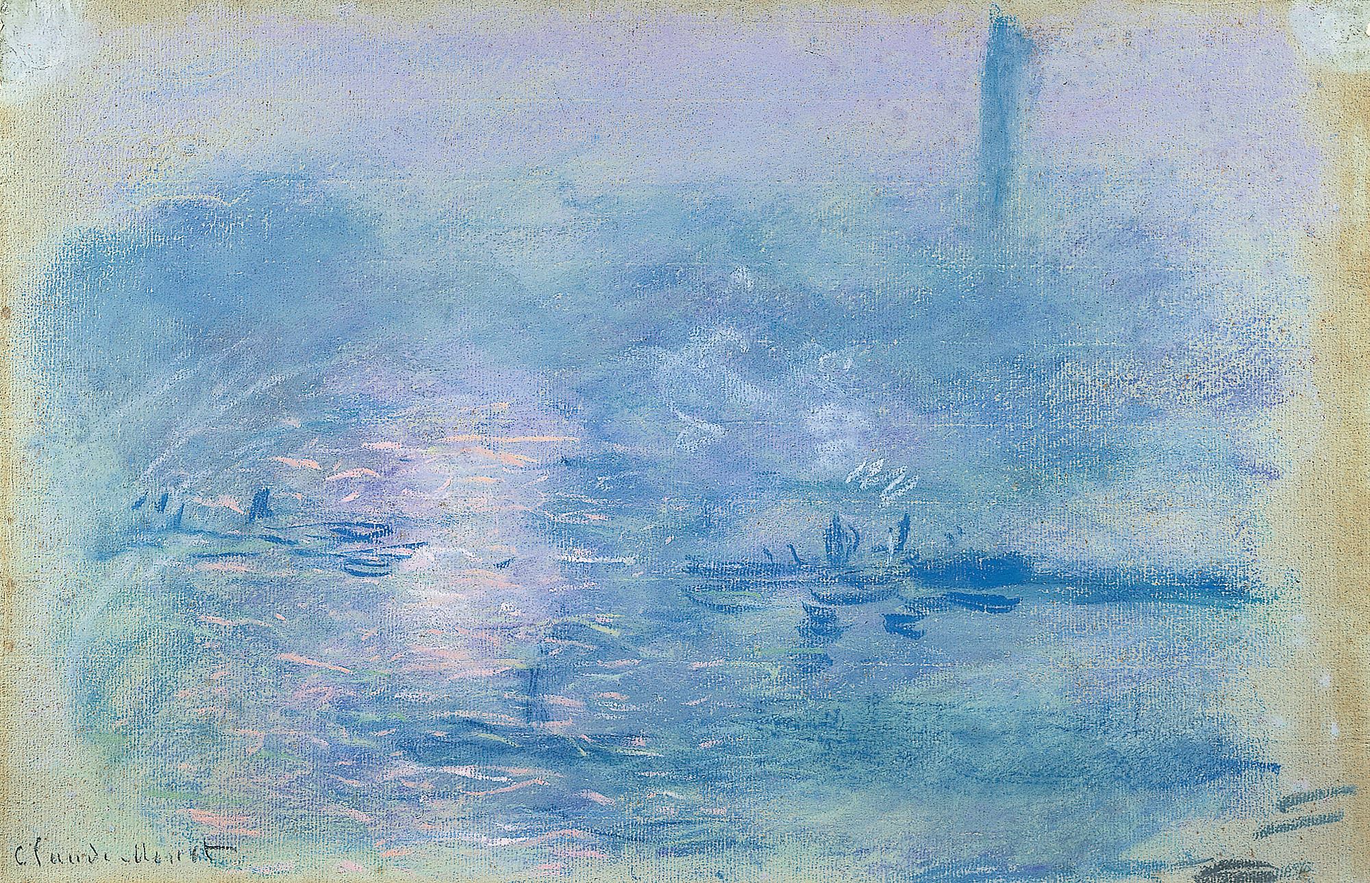 クロード・モネ 《霧のテムズ川》  1901年　アーティゾン美術館蔵