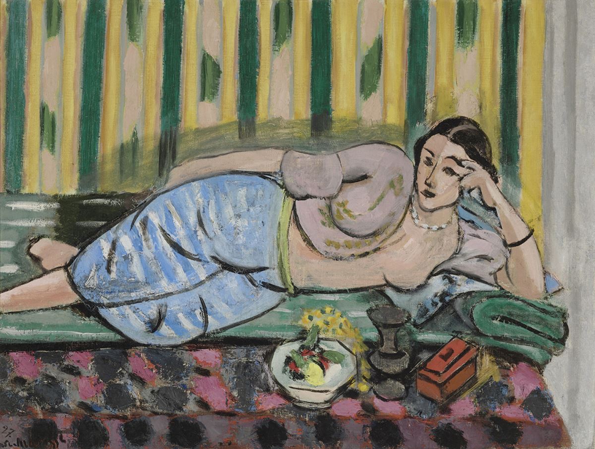 アンリ・マティス(Henri Matisse)、【片足ひざを立て坐るオダリスク】 アンリ・マティス(Henri Matisse)、【片足ひざを立て坐る