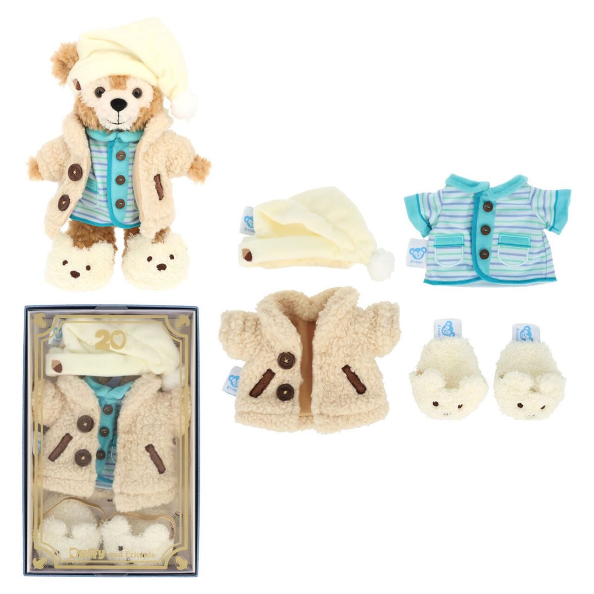 ディズニーシー　ダッフィー　アニバーサリー・セレクションBOX 20周年 お着替えできるポージープラッシーなど！東京ディズニーシー