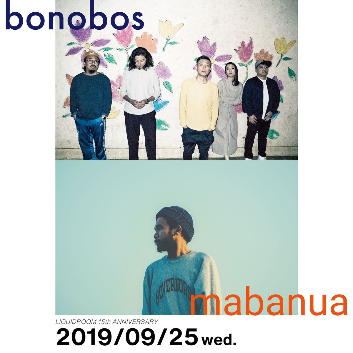 bonobos x mabanua LIQUIDROOM 15th ANNIVERSARY