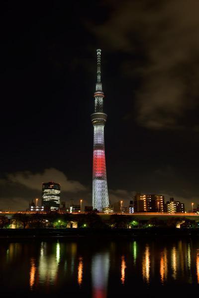 東京スカイツリー R 年越し特別ライティングの点灯 ぴあ