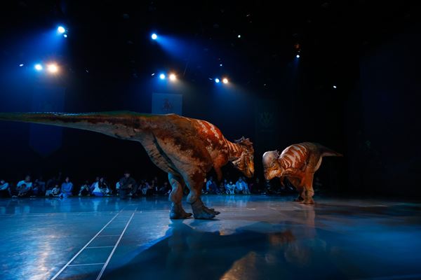 圧巻の迫力！ 全長13mの巨大なブラキオサウルス圧倒される「DINO
