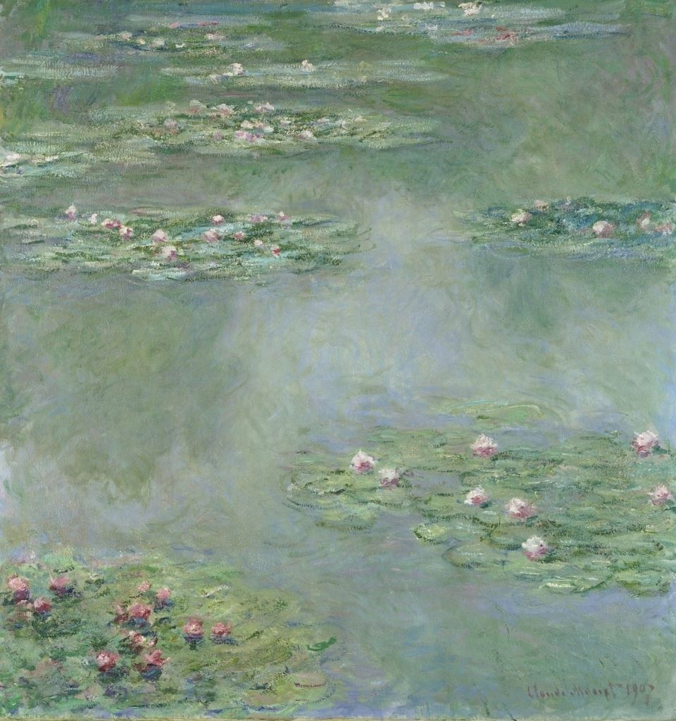 クロード・モネ《睡蓮》 1907年 油彩／カンヴァス 93.3 x 89.2 cm