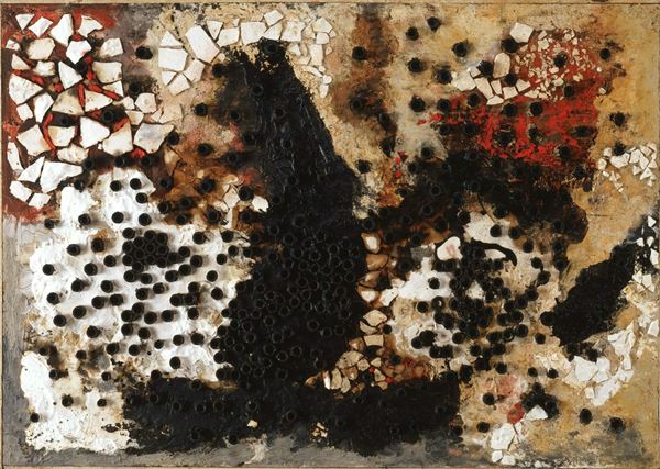 赤穴桂子　抽象画　油絵　制作年１９７９年 14名の女性作家の作品から戦後の日本美術史を捉えなおす