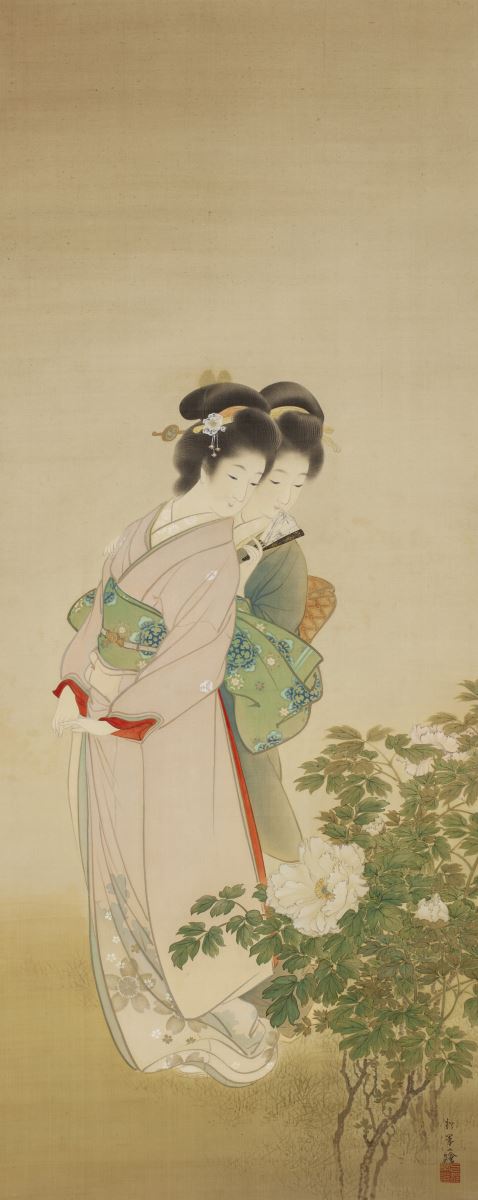 女性初の日本美術院同人 小倉遊亀 木版画 夏草 上村松園 片岡球子