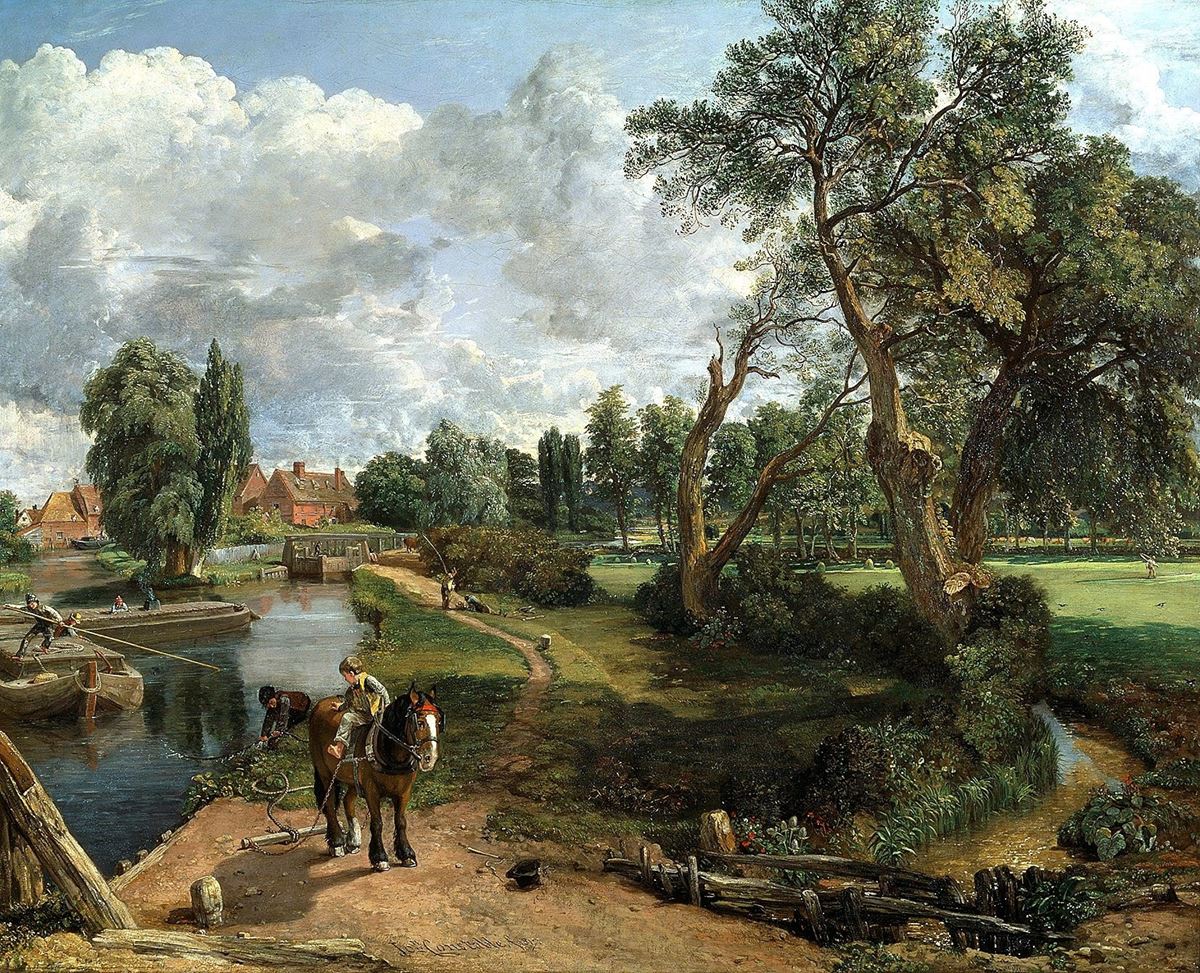 ジョン・コンスタブル《フラットフォードの製粉所（航行可能な川の情景）》1816 -17年、油彩／カンヴァス、101.6×127.0cm、テート美術館蔵 (C)Tate