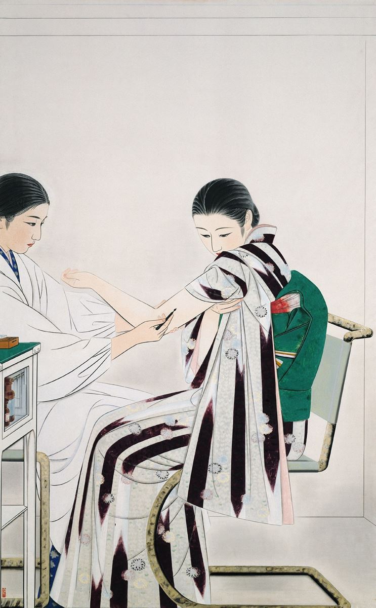 太田聴雨《種痘》1934年　京都市美術館蔵