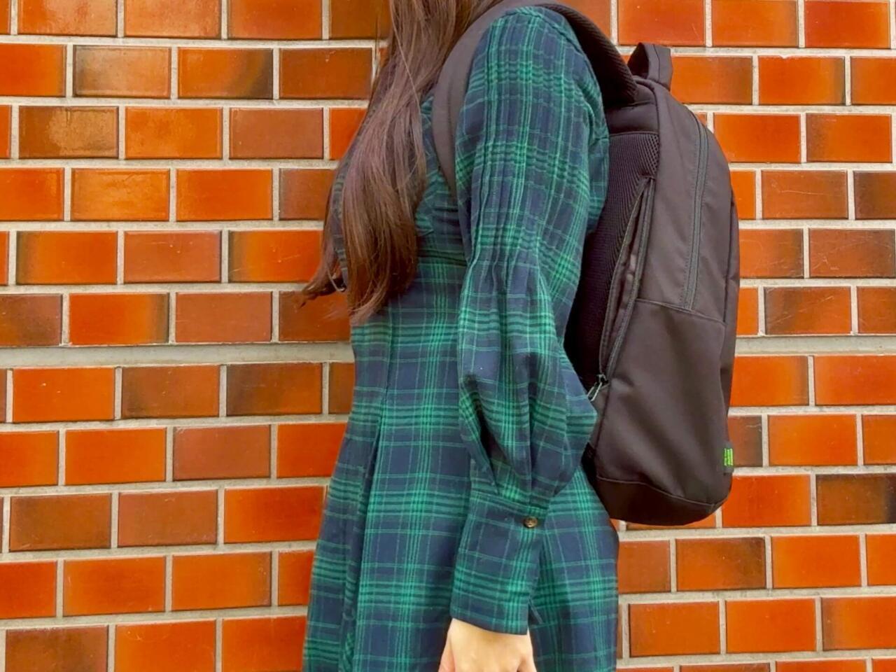 MUMU リュック しまむら MUMU 多機能キルティングリュック ブラック