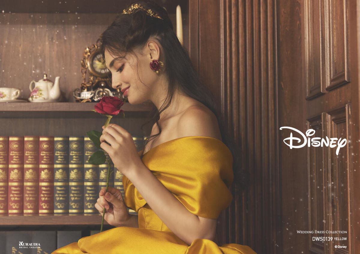 クラウディア×ディズニープリンセス2025新作！ベルをイメージした上品